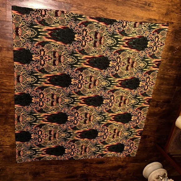 Vintage reversible jacquard tablecloth - Picture 3 of 3